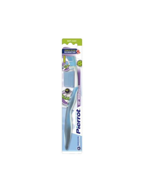 PIERROT MASSAGER 45° FOGKEFE SOFT - KÉK